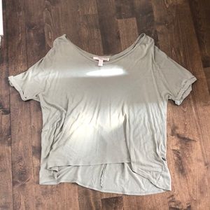 short sleeve high-low shirt